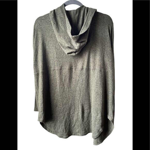 OUT from under drop shoulder olive green hooded super soft oversized cardigan XS - Picture 2 of 10